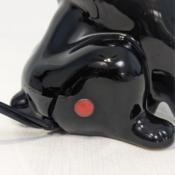 Scentsy French Bulldog Warmer Frenchie Black Red Collar Home Decor Retired - Picture 13 of 15